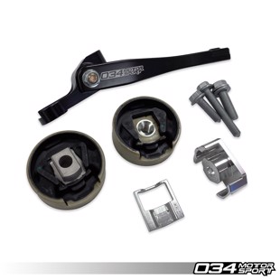 034 Billet Spherical Dogbone Mount Performance Pack with Dogbone Pucks Audi 8V.5A3/S3 and Volkswagen Mk7.5 Golf/Golf R/GTI/Jetta with 7-Speed DSG