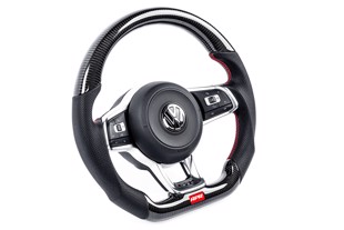 APR Steering Wheel Carbon Fiber and Perforated Leather MK7 GTI