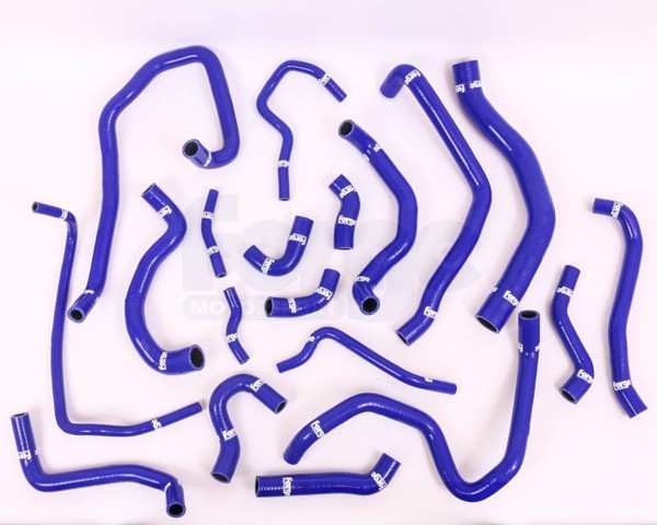 Forge Motorsport VW Golf Mk7 GTi 2.0 Silicone Coolant Hose Kit With Hose Clamp Kit - Blue