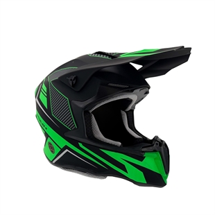 Barn ATV & Crosshjälm - Grön