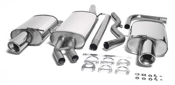 TA-Technix Duplex Catback Avgassystem i rostfri stål till Audi A4 B6