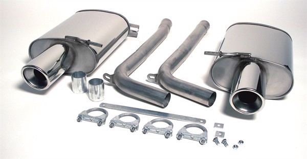 TA-Technix Duplex Sportljuddämpare Bak till Audi A4 B6