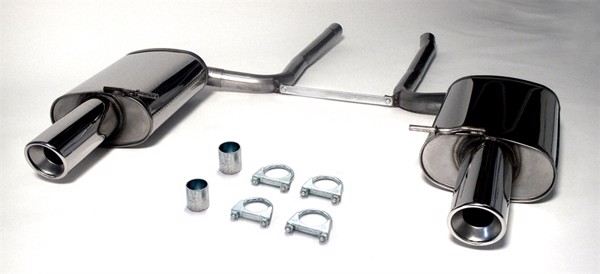 TA-Technix Duplex Sportljuddämpare Bak till Audi A4 B7