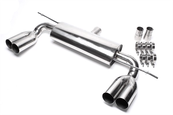 TA-Technix Duplex Sportljuddämpare bak i rostfritt stål till VW Golf 5 Plus