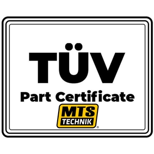 MTS TÜV Godkännande
