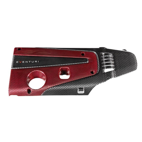 Eventuri Engine Cover Red and Black Honda Civic FK8 and FK2