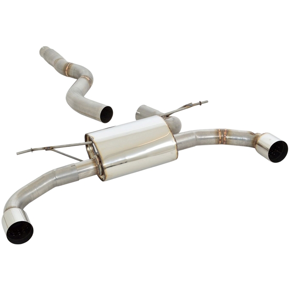 Friedrich Motorsport 76 mm Duplex Sport Bakre Ljuddämpare I Rostfritt Stål BMW 3-serie F30 / F31