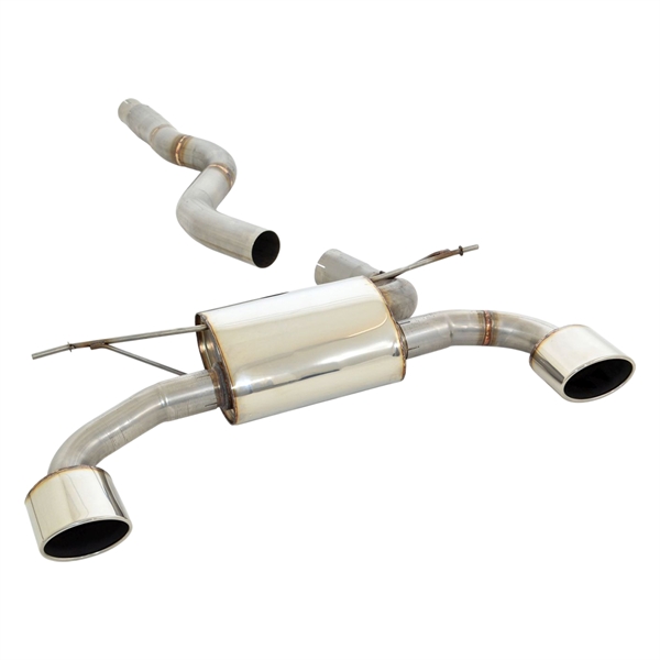 Friedrich Motorsport 76 mm Duplex Sport Bakre Lyddemper I Rostfritt BMW 3-serie F30 / F31