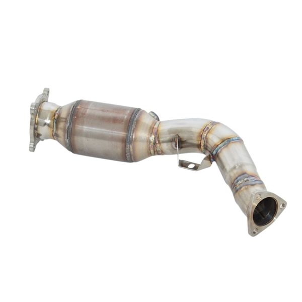 Friedrich Motorsport 76mm Downpipe med 200-cellers HJS Sportskat. Rostfritt Stål Audi A4 B8 (8K)