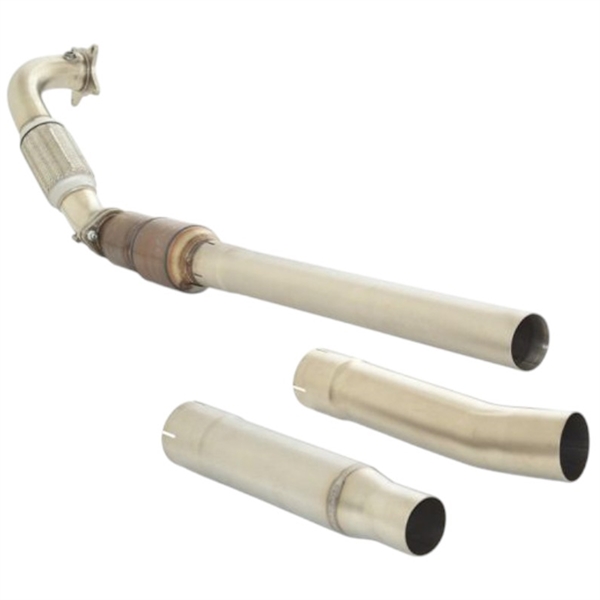 Friedrich Motorsport 76mm Downpipe Med 200-Cell HJS Sports Cat. Rostfritt Stål