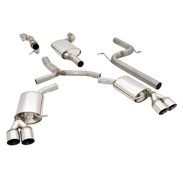 Friedrich Motorsport 76 mm Duplex Avgassystem till Audi A4 B9 (B8/8W) Framhjulsdrift