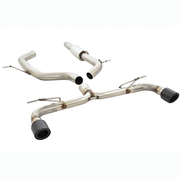 Friedrich Motorsport 76mm Duplex Ssystem i Rostfritt Stål VW Golf VII