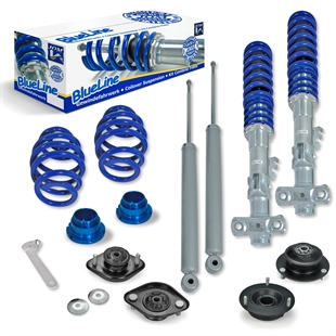 JOM Blueline Coilovers Med Domcap-set BMW E36