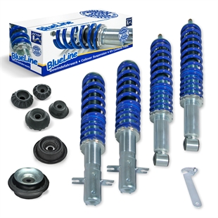 JOM Blueline Coilovers Med Domcap-set VW Golf 2