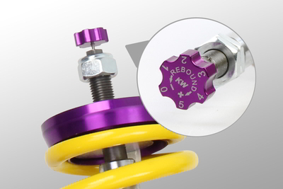 kw v2 comfort justerbar rebound dämpning framaxel