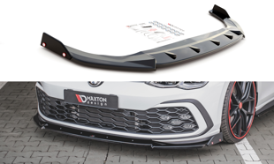 Maxton Front Splitter + Flaps V.3 Volkswagen Golf 8 Gti - Gloss Black