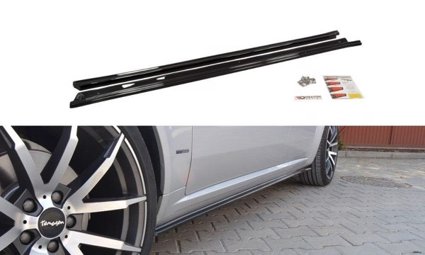 Maxton Side Skirts Diffusers Alfa Romeo 159 - Gloss Black