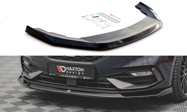 Maxton Front Splitter V.3 Seat Leon Fr Mk4 - Gloss Black