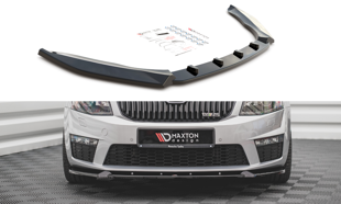 Maxton Front Splitter V.3 Skoda Octavia RS Mk3 - Gloss Black