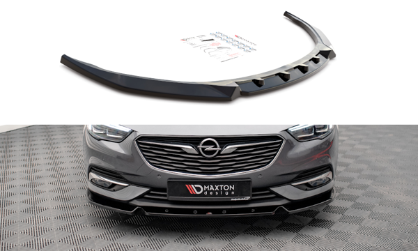 Maxton Front Splitter V.2 Opel Insignia Mk2 - Gloss Black