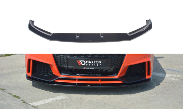 Maxton Front Splitter V.1 Audi TT RS 8S - Gloss Black