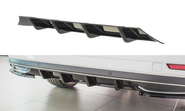 Maxton Rear Valance Skoda Superb Mk3 Fl - Gloss Black