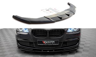 Maxton Front Splitter V.1 BMW 7 M-Pack F01 - Gloss Black
