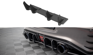 Maxton Street Pro Rear Diffuser Nissan 370Z Nismo Facelift - Black-Red