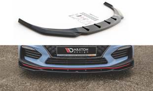 Maxton Front Splitter V.4 Hyundai I30 N Mk3 Hatchback/ Fastback - Gloss Black