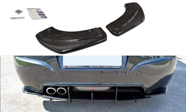 Maxton Rear Side Splitters Peugeot Rcz - Gloss Black
