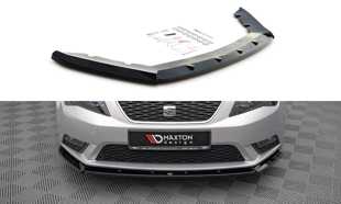 Maxton Front Splitter V.1 Seat Leon Mk3 - Gloss Black