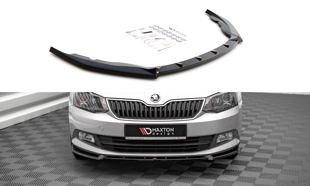 Maxton Front Splitter V.1 Skoda Fabia Mk3 - Gloss Black