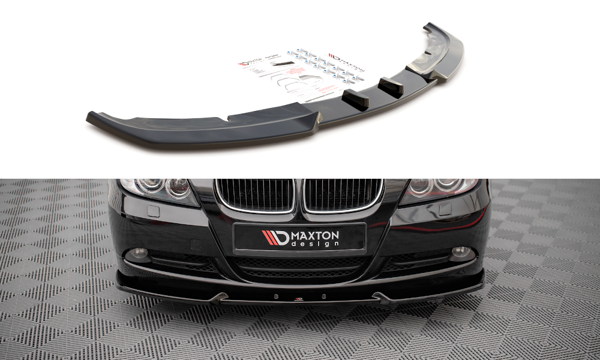 Maxton Front Splitter V.1 BMW 3 E90 - Gloss Black