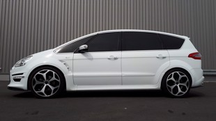 Maxton Side Skirts Diffusers Ford S-Max Titanium Mk1 Fl - Gloss Black