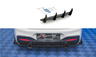 Maxton Racing Durability Rear Diffuser V.3 BMW M140I - Black-Red