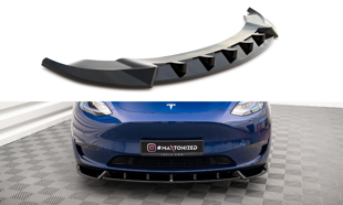 Maxton Front Splitter V.1 Tesla Model Y - Gloss Black