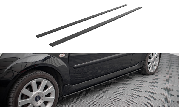 Maxton Street Pro Side Skirts Diffusers Ford Fiesta St Mk6 - Black