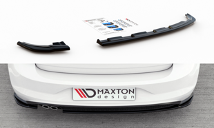 Maxton Rear Side Splitters V.2 VW Polo Gti Mk6 - Gloss Black