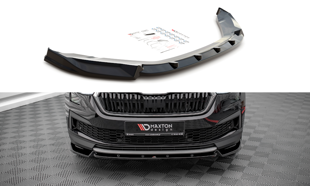 Maxton Front Splitter V.1 Skoda Kodiaq Mk1 Facelift - Gloss Black