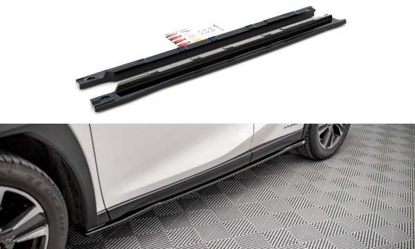 Maxton Side Skirts Diffusers Lexus Ux Mk1 - Gloss Black