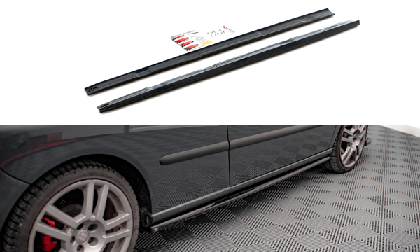 Maxton Side Skirts Diffusers Seat Ibiza Cupra Mk3 - Gloss Black