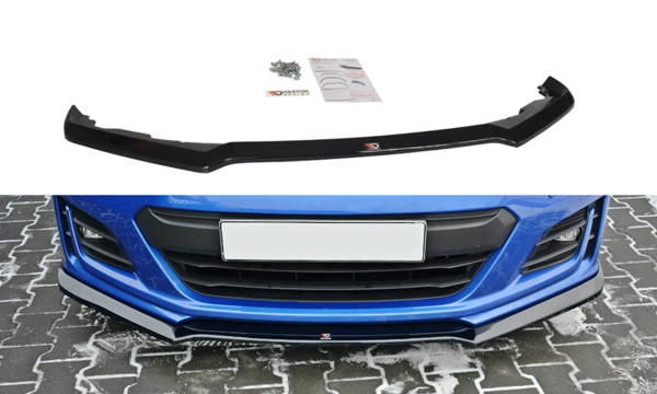 Maxton Front Splitter V.3 Subaru Brz Facelift - Gloss Black