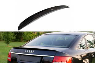 Maxton Spoiler Cap Audi A6 S-Line C6 Sedan - Gloss Black