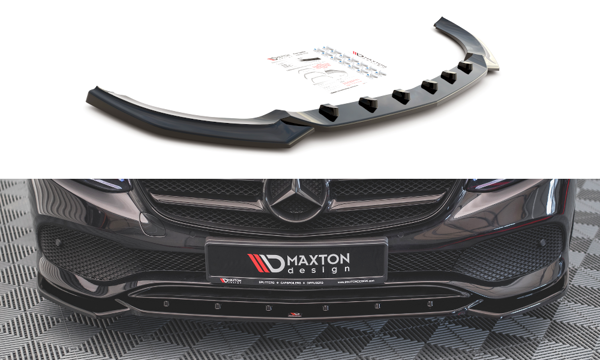 Maxton Front Splitter Mercedes-Benz E W213 - Gloss Black