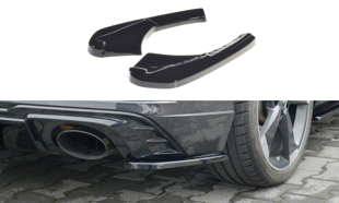 Maxton Rear Side Splitters Audi RS3 8V Fl Sportback - Gloss Black