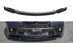 Maxton Front Splitter For BMW X50 E70 Facelift M-Pack - Gloss Black