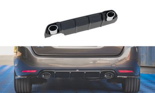 Maxton Rear Valance + Exhaust Ends Imitation Peugeot 308 Sw Mk2 Facelift