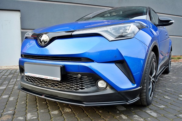 Maxton Front Splitter V.1 Toyota C-Hr  - Gloss Black