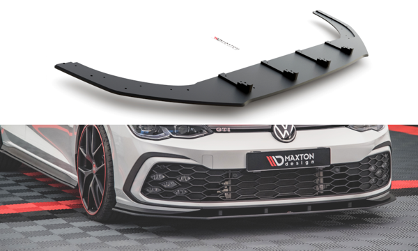 Maxton Racing Durability Front Splitter Volkswagen Golf 8 Gti - Black-Red