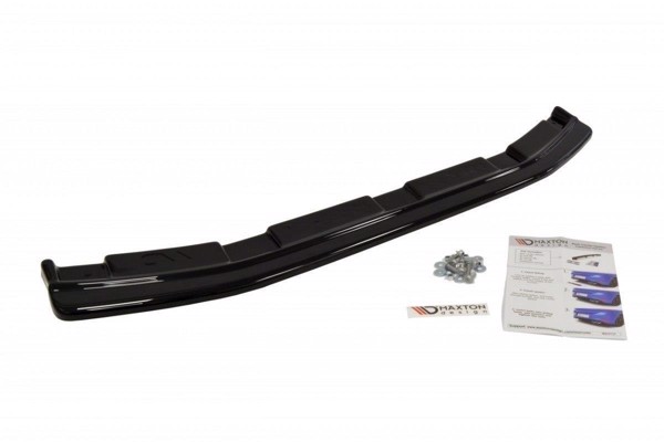 Maxton Central Rear Splitter Mazda 3 Mk2 Mps (Without Vertical Bars) - Gloss Black